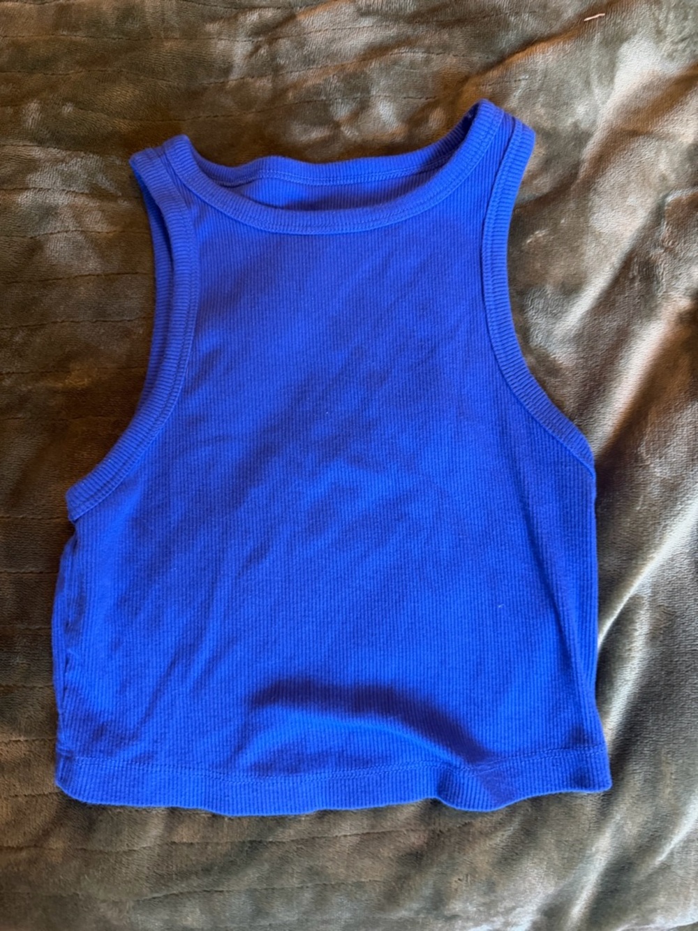 wild fable Electric Blue Ribbed Tank Top